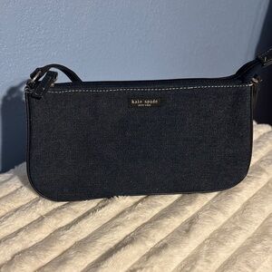 Kate Spade Dark denim with Nave leather trim Shoulder Bag